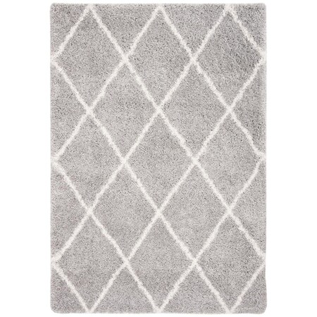 Safavieh 4 x 6 ft. Fontana Shag Rectangle Rug Grey & Cream FNT815G-4